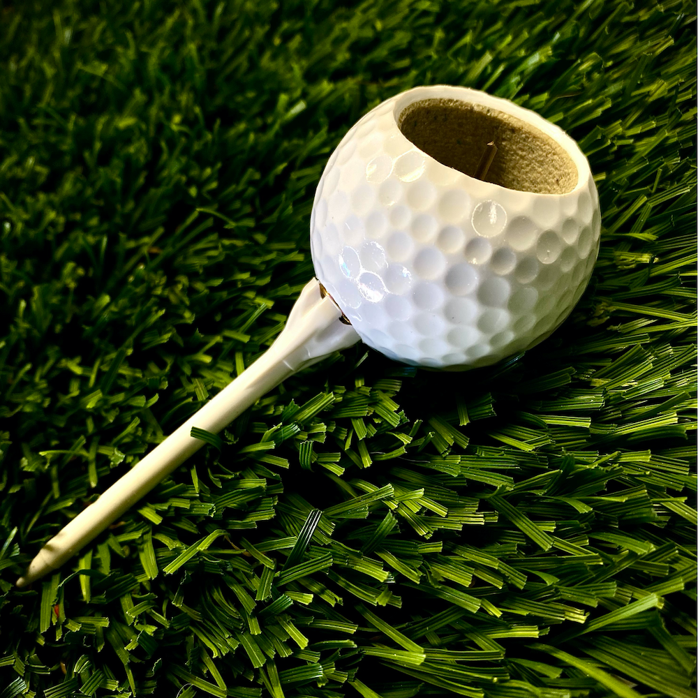 "Hole-In-One" Golf Ball Cigar Holder